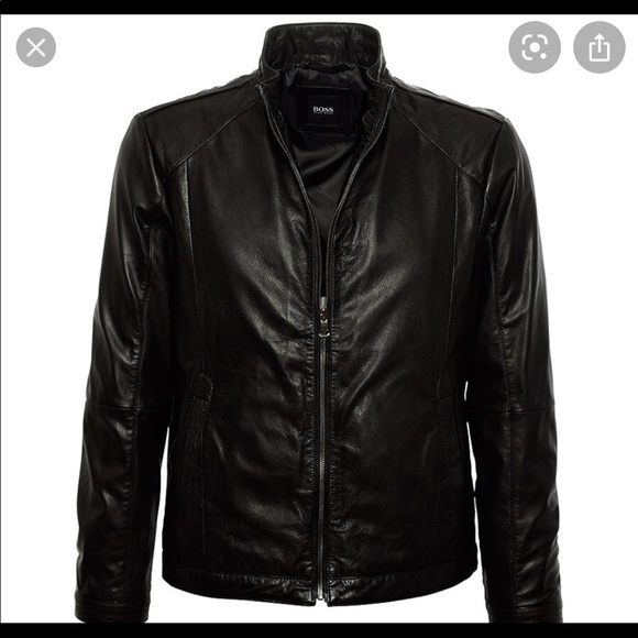 Beautiful Hugo Boss goat leather bomber jacket - Picture 1 of 1